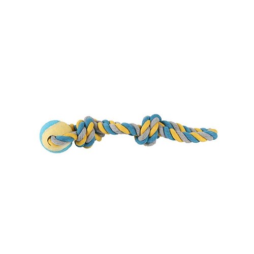 

Dog Toy Ball Cotton Thread Tennis Knot Toy Wear-resistant Bite-resistant Interactive Molar Toy Multi-strand Cat Toys For Indoor Cats