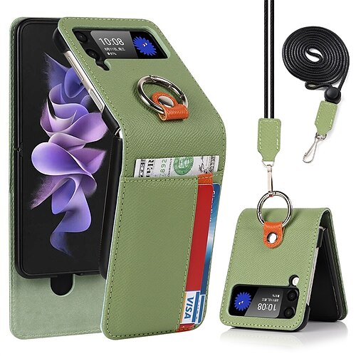 Phone Case For Samsung Galaxy Z Flip 3 Hand Chain Shockproof Lanyard Card Slot Cover For Galaxy Z Flip 3 Cases
Phone Case For Samsung Galaxy Z Flip 3 Hand Chain Shockproof Lanyard Card Slot Cover For Galaxy Z Flip 3 Cases