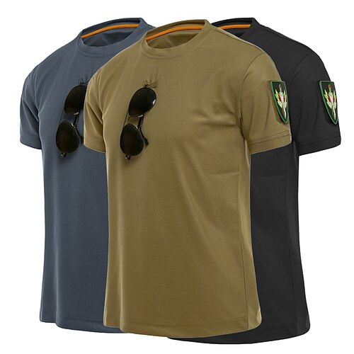 Men's T shirt Tee Tactical t shirt Solid Color Round Neck Green Khaki Gray Black Sports Going out Short Sleeve Clothing Apparel Fashion Streetwear Casual / Summer / Summer / Work
Men's T shirt Tee Tactical t shirt Solid Color Round Neck Green Khaki Gray Black Sports Going out Short Sleeve Clothing Apparel Fashion Streetwear Casual / Summer / Summer / Work