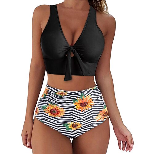 Women's Swimwear Bikini 2 Piece Normal Swimsuit Open Back Printing Floral Striped Green White Black Rosy Pink Sky Blue Tank Top V Wire Bathing Suits Sexy Vacation Fashion / Modern / New / Padded Bras
Women's Swimwear Bikini 2 Piece Normal Swimsuit Open Back Printing Floral Striped Green White Black Rosy Pink Sky Blue Tank Top V Wire Bathing Suits Sexy Vacation Fashion / Modern / New / Padded Bras