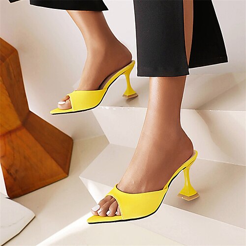 Mulheres Sandálias Diário Verão Salto Flare Dedo Apontado Minimalismo Pele PU Mocassim Cor Sólida Amarelo Fúcsia Laranja
Mulheres Sandálias Diário Verão Salto Flare Dedo Apontado Minimalismo Pele PU Mocassim Cor Sólida Amarelo Fúcsia Laranja