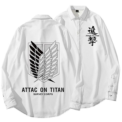 Inspired by Attack on Titan Wings of Freedom Cartoon Manga Back To School Anime Harajuku Graphic Kawaii Top For Men's Adults' 3D Print Terylene
Inspired by Attack on Titan Wings of Freedom Cartoon Manga Back To School Anime Harajuku Graphic Kawaii Top For Men's Adults' 3D Print Terylene