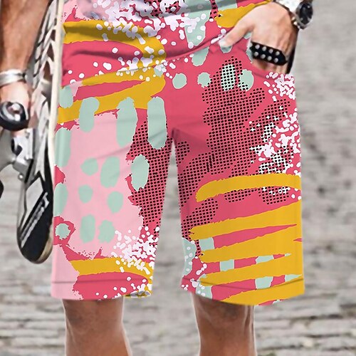 Men's Casual Fashion Shorts Beach Shorts 3D Print Elastic Drawstring Design Knee Length Pants Daily Holiday Micro-elastic Graphic Graffiti Comfort Soft Mid Waist Green Blue Pink Yellow M L XL XXL 3XL
Men's Casual Fashion Shorts Beach Shorts 3D Print Elastic Drawstring Design Knee Length Pants Daily Holiday Micro-elastic Graphic Graffiti Comfort Soft Mid Waist Green Blue Pink Yellow M L XL XXL 3XL
