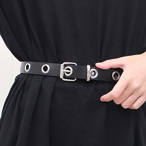 Women's Unisex PU Buckle Belt PU Leather Prong Buckle Eyelet Casual Classic Party Daily Black
Women's Unisex PU Buckle Belt PU Leather Prong Buckle Eyelet Casual Classic Party Daily Black