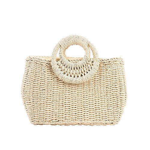 Per donna Borsa con manico superiore Paglia Per eventi Per uscire Liscio Cachi Beige
Per donna Borsa con manico superiore Paglia Per eventi Per uscire Liscio Cachi Beige