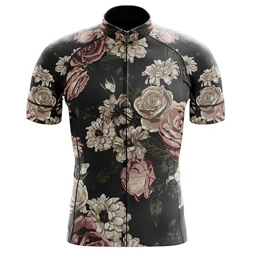 21Grams Men's Cycling Jersey Short Sleeve Bike Jersey Top with 3 Rear Pockets Mountain Bike MTB Road Bike Cycling Breathable Quick Dry Soft Back Pocket Black Floral Botanical Polyester Spandex Sports
21Grams Men's Cycling Jersey Short Sleeve Bike Jersey Top with 3 Rear Pockets Mountain Bike MTB Road Bike Cycling Breathable Quick Dry Soft Back Pocket Black Floral Botanical Polyester Spandex Sports