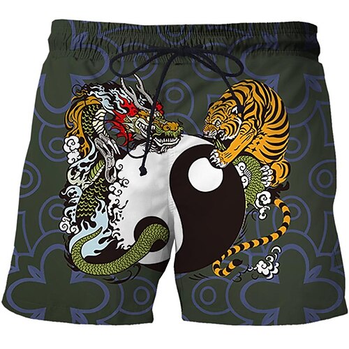 Men's Casual Fashion Shorts Beach Shorts 3D Print Elastic Drawstring Design Knee Length Pants Daily Holiday Micro-elastic Dragon Graphic Comfort Soft Mid Waist Green Brown Navy Blue Yellow M L XL XXL
Men's Casual Fashion Shorts Beach Shorts 3D Print Elastic Drawstring Design Knee Length Pants Daily Holiday Micro-elastic Dragon Graphic Comfort Soft Mid Waist Green Brown Navy Blue Yellow M L XL XXL