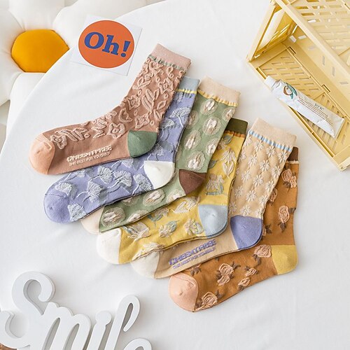 Fashion Comfort Women's Socks Floral Socks Casual Socks Medium Casual Green 1 Pair / Cute
Fashion Comfort Women's Socks Floral Socks Casual Socks Medium Casual Green 1 Pair / Cute