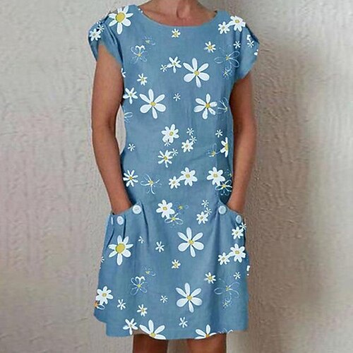 Per donna Abito casual Vestito a trapezio Vestito longuette Blu marino Blu Verde Manica corta Floreale Tasche Primavera Estate Girocollo Essenziale Fine settimana Morbido 2023 S M L XL 2XL 3XL
Per donna Abito casual Vestito a trapezio Vestito longuette Blu marino Blu Verde Manica corta Floreale Tasche Primavera Estate Girocollo Essenziale Fine settimana Morbido 2023 S M L XL 2XL 3XL