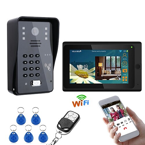 MOUNTAINONE SY705MJK11-12 Interphone Wired Photographed / Multifamily video doorbell / Camera 7 inch Ding dong 1024-600 Pixel One to One video doorphone
MOUNTAINONE SY705MJK11-12 Interphone Wired Photographed / Multifamily video doorbell / Camera 7 inch Ding dong 1024-600 Pixel One to One video doorphone