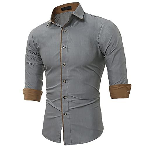 Men's Dress Shirt Solid Color Collar Grey White Black Daily Dress Long Sleeve collared shirts Clothing Apparel Basic Simple Formal Casual / Work
Men's Dress Shirt Solid Color Collar Grey White Black Daily Dress Long Sleeve collared shirts Clothing Apparel Basic Simple Formal Casual / Work