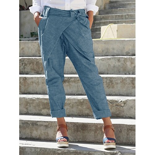 Women's Chinos Pants Trousers Green Blue Khaki Mid Waist Fashion Casual Weekend Side Pockets Micro-elastic Ankle-Length Comfort Plain S M L XL XXL
Women's Chinos Pants Trousers Green Blue Khaki Mid Waist Fashion Casual Weekend Side Pockets Micro-elastic Ankle-Length Comfort Plain S M L XL XXL