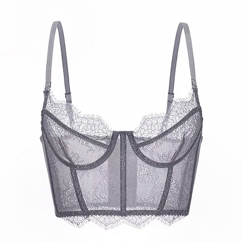 Women's Sexy Lingerie Pure Color Sexy Uniforms Lovers Ultra Slim Home Daily Bed Polyester Breathable Straps Sleeveless Backless Lace Spring Summer Black Gray / Hook & Eye / Sweet / Fashion / V Wire
Women's Sexy Lingerie Pure Color Sexy Uniforms Lovers Ultra Slim Home Daily Bed Polyester Breathable Straps Sleeveless Backless Lace Spring Summer Black Gray / Hook & Eye / Sweet / Fashion / V Wire
