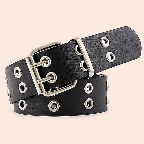 Women's Unisex PU Buckle Belt PU Leather Prong Buckle Eyelet Casual Classic Party Daily Black
Women's Unisex PU Buckle Belt PU Leather Prong Buckle Eyelet Casual Classic Party Daily Black