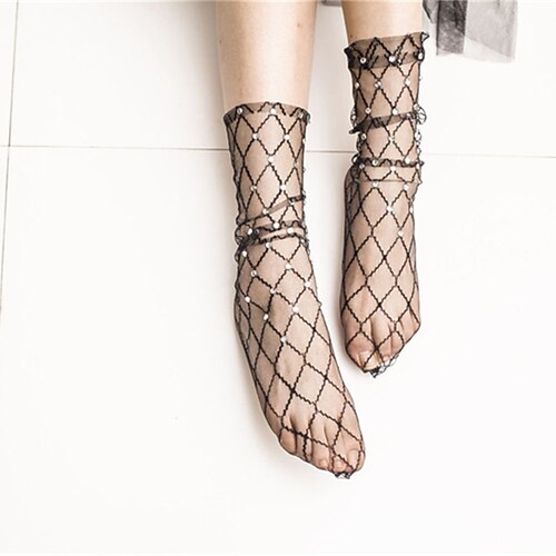 Women's 1 Pair Sheers Fashion Cute Sexy Nylon Solid Colored Office / Career Daily Vacation Thin Spring Summer Black 1 Black White
Women's 1 Pair Sheers Fashion Cute Sexy Nylon Solid Colored Office / Career Daily Vacation Thin Spring Summer Black 1 Black White