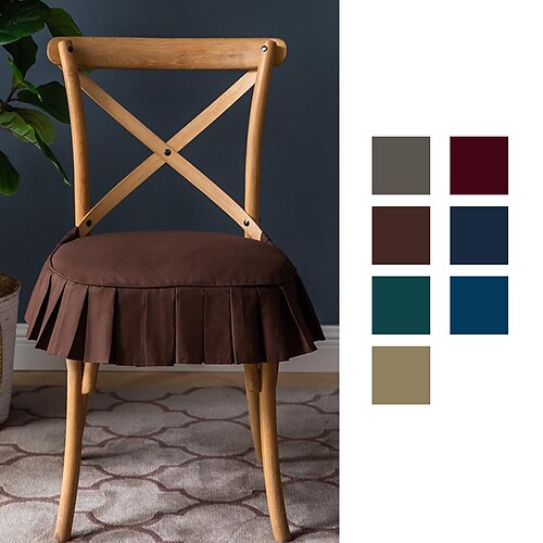 Ruffled Chair Cushion with Ties Comfortable Thick Kitchen Dining Chair Pad Seat Cushion with Removable Cotton Cover
Ruffled Chair Cushion with Ties Comfortable Thick Kitchen Dining Chair Pad Seat Cushion with Removable Cotton Cover