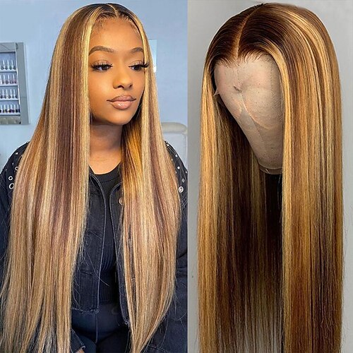 Ishow Highlight Brazilian Human Hair Wig 44 Lace Front Wig Piano Color P4/27 150 Density Transparent Lace 44 Lace Pre Plucked Straight Hair Wig
Ishow Highlight Brazilian Human Hair Wig 44 Lace Front Wig Piano Color P4/27 150 Density Transparent Lace 44 Lace Pre Plucked Straight Hair Wig