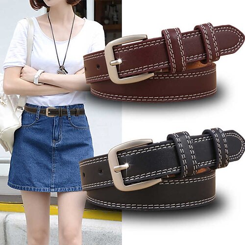 Women's Unisex PU Buckle Belt PU Leather Prong Buckle Plain Casual Classic Party Daily Black Coffee
Women's Unisex PU Buckle Belt PU Leather Prong Buckle Plain Casual Classic Party Daily Black Coffee
