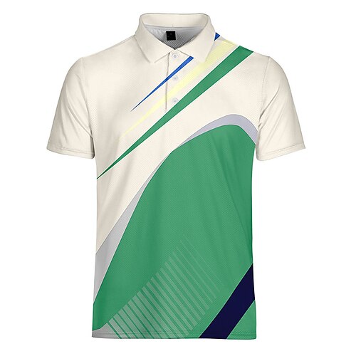 Men's Collar Polo Shirt Golf Shirt Striped Turndown Green / White 3D Print Casual Daily Short Sleeve Button-Down Print Clothing Apparel Sports Fashion Casual Comfortable / Summer / Summer
Men's Collar Polo Shirt Golf Shirt Striped Turndown Green / White 3D Print Casual Daily Short Sleeve Button-Down Print Clothing Apparel Sports Fashion Casual Comfortable / Summer / Summer