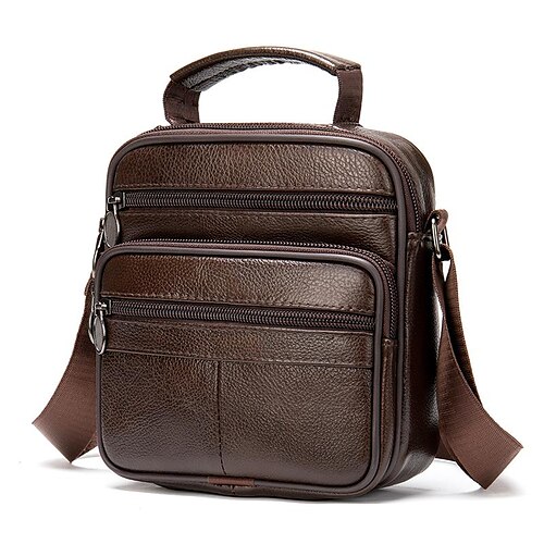 Homens Bolsa para celular Bolsa mensageiro Bolsa Transversal Couro de Nappa Couro Diário Ziper Preto Marron Café
Homens Bolsa para celular Bolsa mensageiro Bolsa Transversal Couro de Nappa Couro Diário Ziper Preto Marron Café