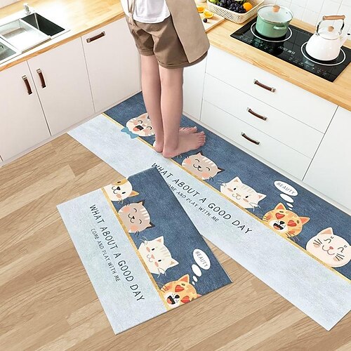 Kitchen Mat Cushioned Anti-Fatigue Kitchen Rugs Black Non-Skid Kitchen Mats and Rugs Ergonomic Comfort Standing Mat for Kitchen Floor Office Sink Laundry
Kitchen Mat Cushioned Anti-Fatigue Kitchen Rugs Black Non-Skid Kitchen Mats and Rugs Ergonomic Comfort Standing Mat for Kitchen Floor Office Sink Laundry