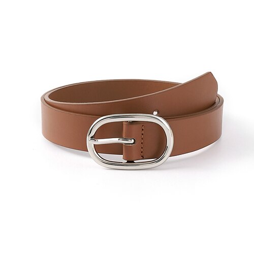 Women's PU Buckle Belt PU Leather Metal Bucke Geometric Classic Cowboy Party Holiday Brown
Women's PU Buckle Belt PU Leather Metal Bucke Geometric Classic Cowboy Party Holiday Brown
