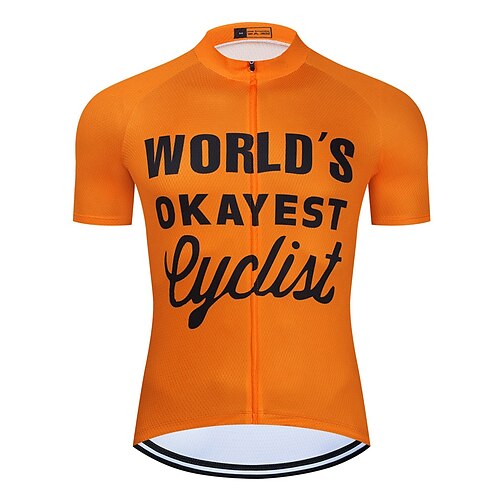 21Grams Men's Cycling Jersey Short Sleeve Bike Top with 3 Rear Pockets Mountain Bike MTB Road Bike Cycling Breathable Quick Dry Moisture Wicking Reflective Strips Yellow Orange Polyester Spandex
21Grams Men's Cycling Jersey Short Sleeve Bike Top with 3 Rear Pockets Mountain Bike MTB Road Bike Cycling Breathable Quick Dry Moisture Wicking Reflective Strips Yellow Orange Polyester Spandex