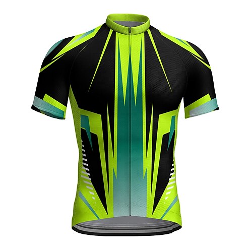 21Grams Men's Cycling Jersey Short Sleeve Bike Top with 3 Rear Pockets Mountain Bike MTB Road Bike Cycling Breathable Quick Dry Moisture Wicking Reflective Strips Green Polyester Spandex Sports
21Grams Men's Cycling Jersey Short Sleeve Bike Top with 3 Rear Pockets Mountain Bike MTB Road Bike Cycling Breathable Quick Dry Moisture Wicking Reflective Strips Green Polyester Spandex Sports