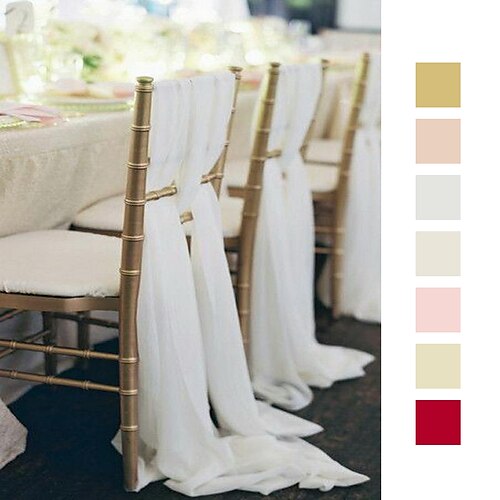 White Wide Premium Chiffon Chair Sashes Bows Ties - Wedding Party Ceremony Reception Decorations 70300cm
White Wide Premium Chiffon Chair Sashes Bows Ties - Wedding Party Ceremony Reception Decorations 70300cm