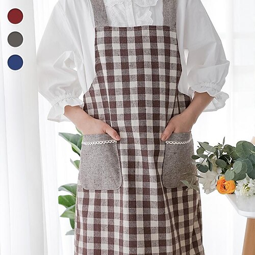 Coffe Bar Apron for Women with Pocket Work Aprons Cross Back Heavy Duty Adjustable
Coffe Bar Apron for Women with Pocket Work Aprons Cross Back Heavy Duty Adjustable