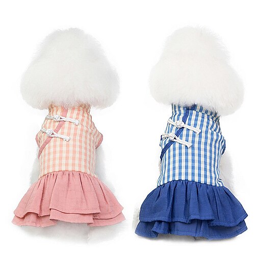 Dog Cat Dress Fashion Casual Daily Dog Clothes Puppy Clothes Dog Outfits Breathable Pink Blue Costume for Girl and Boy Dog Fabric S M L XL
Dog Cat Dress Fashion Casual Daily Dog Clothes Puppy Clothes Dog Outfits Breathable Pink Blue Costume for Girl and Boy Dog Fabric S M L XL
