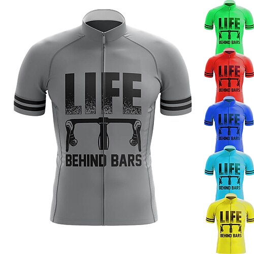 21Grams Per uomo Maglia da ciclismo Manica corta Bicicletta Maglietta / Maglia Superiore con 3 tasche posteriori Ciclismo da montagna Cicismo su strada Traspirante Traspirazione umidità Asciugatura
21Grams Per uomo Maglia da ciclismo Manica corta Bicicletta Maglietta / Maglia Superiore con 3 tasche posteriori Ciclismo da montagna Cicismo su strada Traspirante Traspirazione umidità Asciugatura