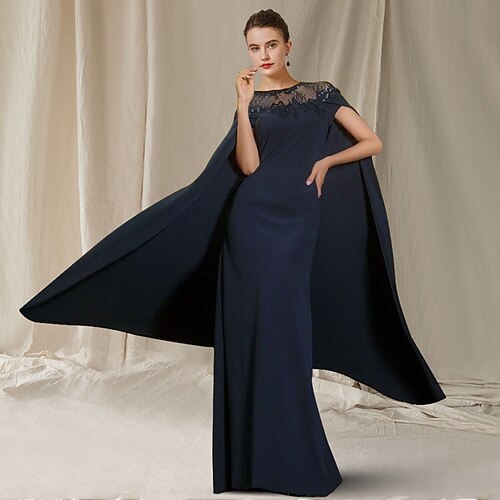 Linjeform Kjole til brudens mor Elegant Illusjon Hals Gulvlengde Elastisk chiffon Ermeløs Jakke kjoler med Appliqué 2023
Linjeform Kjole til brudens mor Elegant Illusjon Hals Gulvlengde Elastisk chiffon Ermeløs Jakke kjoler med Appliqué 2023