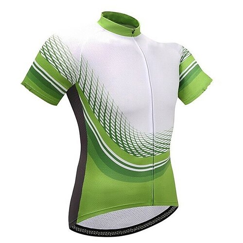 21Grams Men's Cycling Jersey Short Sleeve Bike Top with 3 Rear Pockets Mountain Bike MTB Road Bike Cycling Breathable Quick Dry Moisture Wicking Reflective Strips Green Polyester Spandex Sports
21Grams Men's Cycling Jersey Short Sleeve Bike Top with 3 Rear Pockets Mountain Bike MTB Road Bike Cycling Breathable Quick Dry Moisture Wicking Reflective Strips Green Polyester Spandex Sports