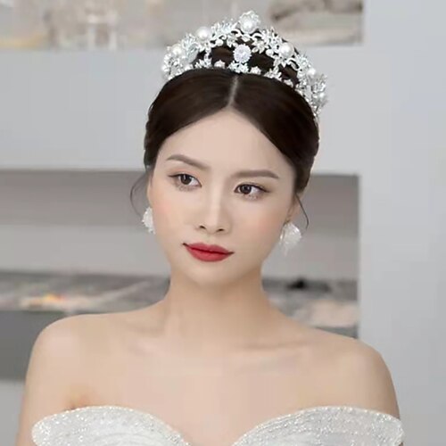 Crown Tiaras Headbands Headpiece Imitation Pearl Rhinestone Wedding Party / Evening Retro With Faux Pearl Headpiece Headwear
Crown Tiaras Headbands Headpiece Imitation Pearl Rhinestone Wedding Party / Evening Retro With Faux Pearl Headpiece Headwear