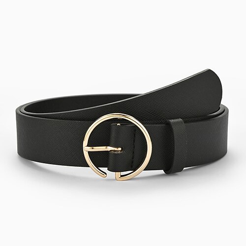 Women's Unisex PU Buckle Belt PU Leather Prong Buckle Plain Casual Classic Party Daily Black Red Brown Navy Blue
Women's Unisex PU Buckle Belt PU Leather Prong Buckle Plain Casual Classic Party Daily Black Red Brown Navy Blue