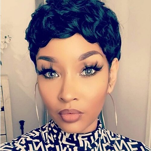 Short Pixie Cut Wig for Women Natural Wave Synthetic Wig Short Layer Heat Resistant Wig 1B Color
Short Pixie Cut Wig for Women Natural Wave Synthetic Wig Short Layer Heat Resistant Wig 1B Color