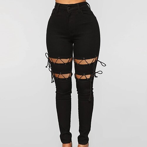 Women's Plus Size Pants Solid Color Casual Casual Daily High Full Length Fall Spring Black L XL XXL 3XL
Women's Plus Size Pants Solid Color Casual Casual Daily High Full Length Fall Spring Black L XL XXL 3XL