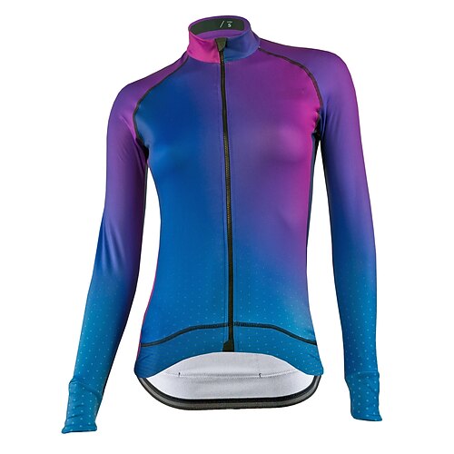 21Grams Women's Cycling Jersey Long Sleeve Bike Top with 3 Rear Pockets Mountain Bike MTB Road Bike Cycling Breathable Quick Dry Moisture Wicking Reflective Strips Blue Polka Dot Gradient Polyester
21Grams Women's Cycling Jersey Long Sleeve Bike Top with 3 Rear Pockets Mountain Bike MTB Road Bike Cycling Breathable Quick Dry Moisture Wicking Reflective Strips Blue Polka Dot Gradient Polyester