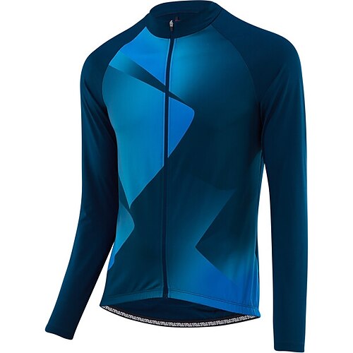 21Grams Men's Cycling Jersey Long Sleeve Bike Top with 3 Rear Pockets Mountain Bike MTB Road Bike Cycling Breathable Quick Dry Moisture Wicking Reflective Strips Blue Polyester Spandex Sports
21Grams Men's Cycling Jersey Long Sleeve Bike Top with 3 Rear Pockets Mountain Bike MTB Road Bike Cycling Breathable Quick Dry Moisture Wicking Reflective Strips Blue Polyester Spandex Sports