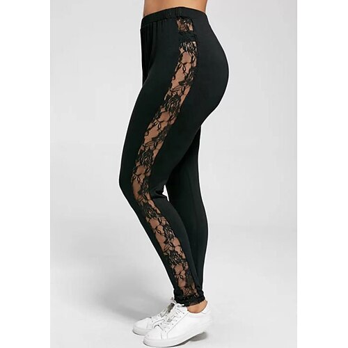 Dame Strømpebukse Leggings Svart Medium Midje Avslappet / Sportslig treningsklær Helg Yoga- og dansesko Elastisk Full lengde Komfort عادي S M L XL XXL / Tynn
Dame Strømpebukse Leggings Svart Medium Midje Avslappet / Sportslig treningsklær Helg Yoga- og dansesko Elastisk Full lengde Komfort عادي S M L XL XXL / Tynn