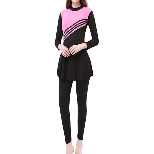 Women's Swimwear Rash Guard Diving Plus Size Swimsuit UV Protection Tummy Control for Big Busts Striped Color Block Purple Rosy Pink Sky Blue Padded V Wire Bathing Suits New Stylish Vacation
Women's Swimwear Rash Guard Diving Plus Size Swimsuit UV Protection Tummy Control for Big Busts Striped Color Block Purple Rosy Pink Sky Blue Padded V Wire Bathing Suits New Stylish Vacation