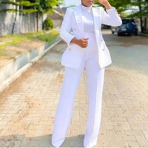 Women's Suits Outdoor Street Daily Spring Summer Regular Coat Regular Fit Breathable Business Jacket Long Sleeve Solid Color Pocket White Pink Khaki
Women's Suits Outdoor Street Daily Spring Summer Regular Coat Regular Fit Breathable Business Jacket Long Sleeve Solid Color Pocket White Pink Khaki