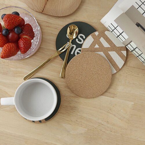 Coasters Placemat Thickened Drink Coasters with Holder Cup Mat Non-Slip Table Mat Prevents Furniture and Tabletop
Coasters Placemat Thickened Drink Coasters with Holder Cup Mat Non-Slip Table Mat Prevents Furniture and Tabletop