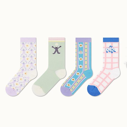 Fashion Comfort Women's Socks Floral Cartoon Socks Casual Socks Medium Casual Green 1 Pair / Cute
Fashion Comfort Women's Socks Floral Cartoon Socks Casual Socks Medium Casual Green 1 Pair / Cute