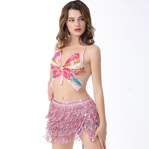 Belly Dance Pole dance Skirts Splicing Sequins Women's Training Performance Sleeveless High Sequined Polyester
Belly Dance Pole dance Skirts Splicing Sequins Women's Training Performance Sleeveless High Sequined Polyester