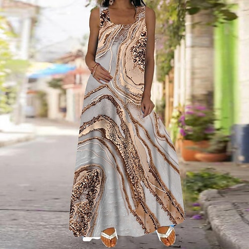 Women's Shift Dress Swing Dress Long Dress Maxi Dress Yellow Gray Sleeveless Color Gradient Print Spring Summer Crew Neck 2022 S M L XL XXL 3XL
Women's Shift Dress Swing Dress Long Dress Maxi Dress Yellow Gray Sleeveless Color Gradient Print Spring Summer Crew Neck 2022 S M L XL XXL 3XL