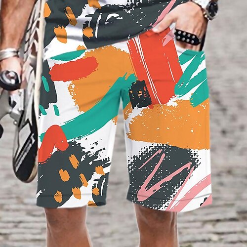 Men's Casual Fashion Shorts Beach Shorts 3D Print Elastic Drawstring Design Knee Length Pants Daily Holiday Micro-elastic Graphic Graffiti Comfort Soft Mid Waist Blue White Pink Orange M L XL XXL 3XL
Men's Casual Fashion Shorts Beach Shorts 3D Print Elastic Drawstring Design Knee Length Pants Daily Holiday Micro-elastic Graphic Graffiti Comfort Soft Mid Waist Blue White Pink Orange M L XL XXL 3XL