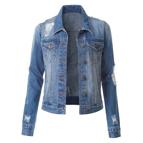 Women's Plus Size Winter Jacket Jacket Button Pocket Plain Causal Vacation Long Sleeve Shirt Collar Regular Winter Fall Black Dark Blue Light Blue L XL XXL 3XL
Women's Plus Size Winter Jacket Jacket Button Pocket Plain Causal Vacation Long Sleeve Shirt Collar Regular Winter Fall Black Dark Blue Light Blue L XL XXL 3XL