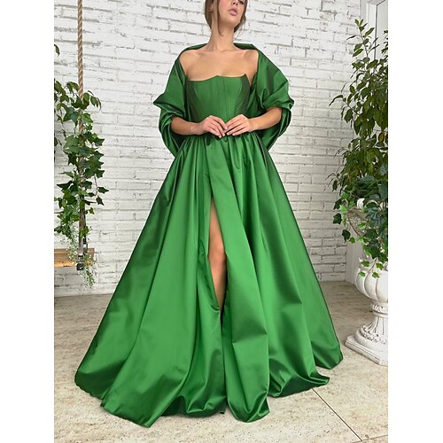 Ball Gown Evening Dresses Corsets Dress Engagement Sweep / Brush Train Sleeveless Strapless Satin with Slit Pure Color 2022 / Formal Evening
Ball Gown Evening Dresses Corsets Dress Engagement Sweep / Brush Train Sleeveless Strapless Satin with Slit Pure Color 2022 / Formal Evening